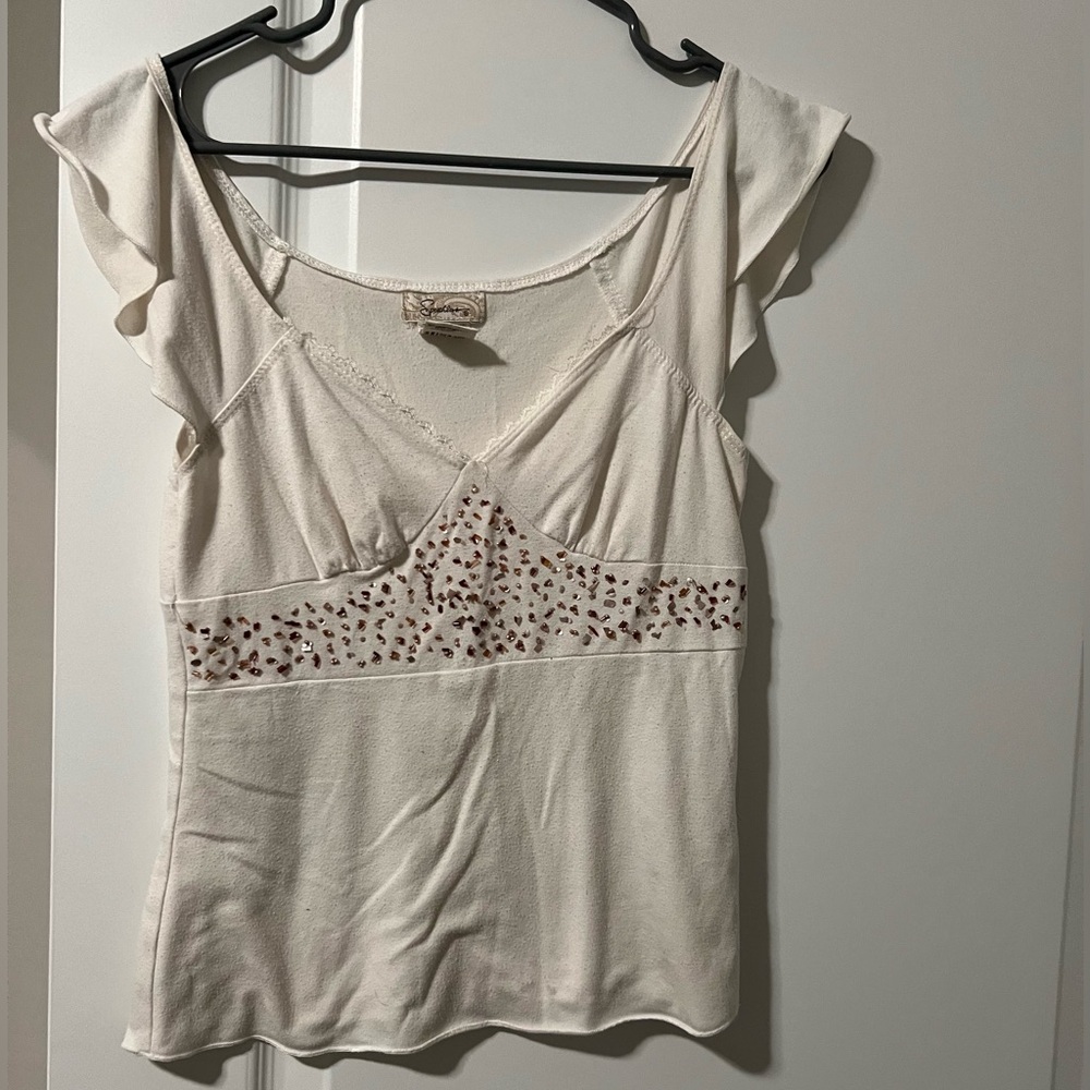 Cream Tank Top